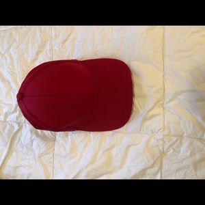 2/$40 item. Lulu red baseball cap. One Size. Wore twice for team events.